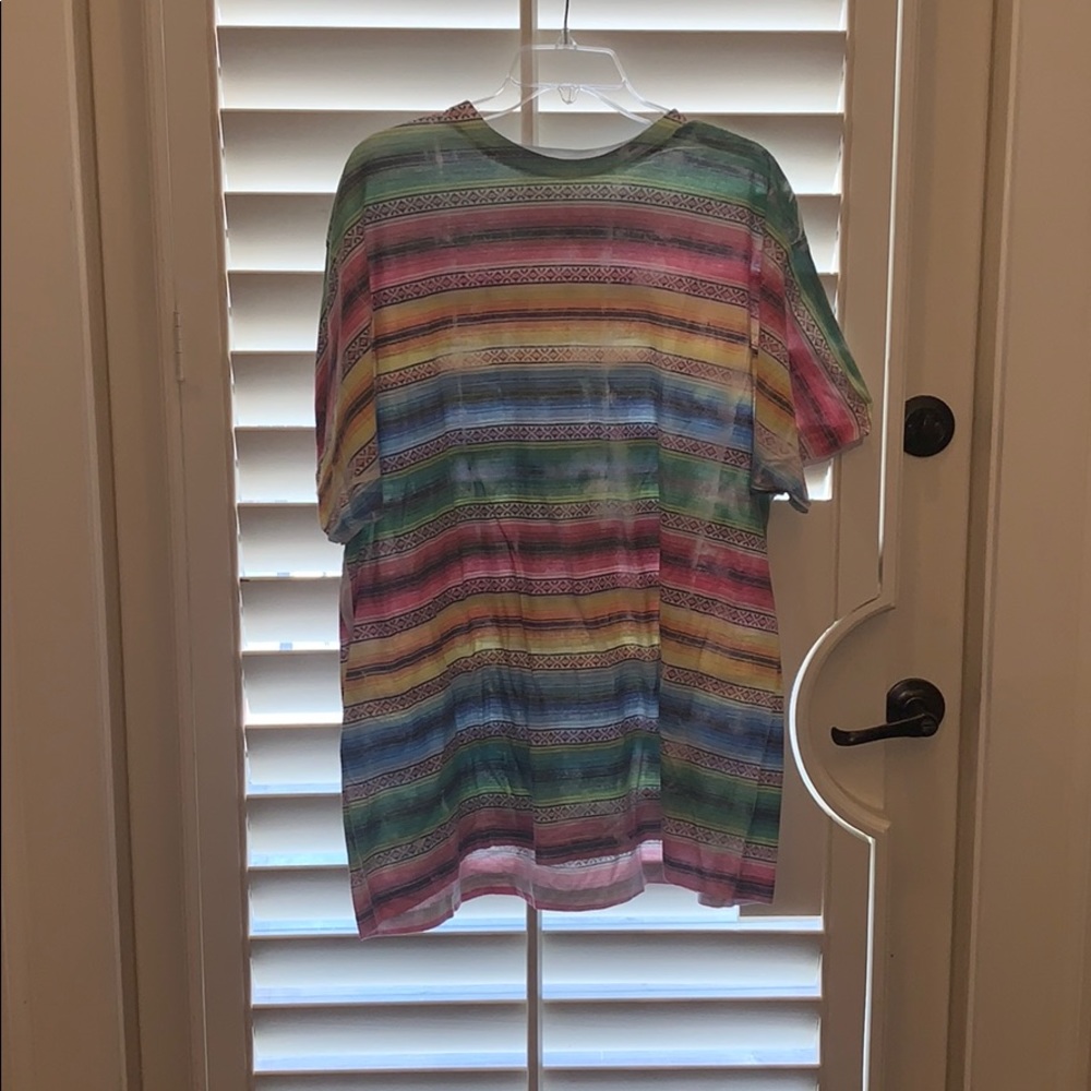 Urban Outfitters Short Sleeve Fiesta Blanket Tee